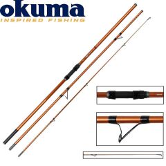 Okuma Trio Rex Surf 420cm 120-250 gr 3 Parça Surf Kamışı