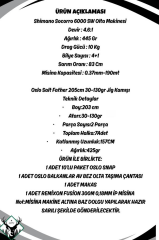 Oslo Salt Father 203cm 30-130gr Shimano Socorro 6000 SW Jig Olta Seti