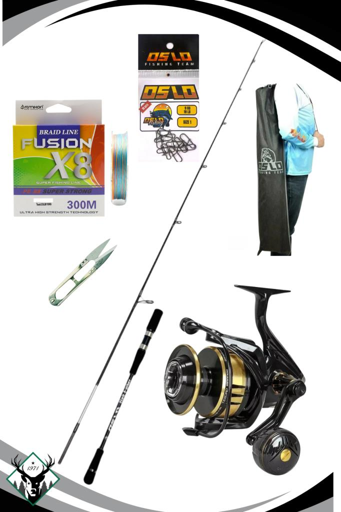 Oslo Salt Father 203cm 30-130gr Okuma Tesoro TSR-5000HA Jig Olta Seti