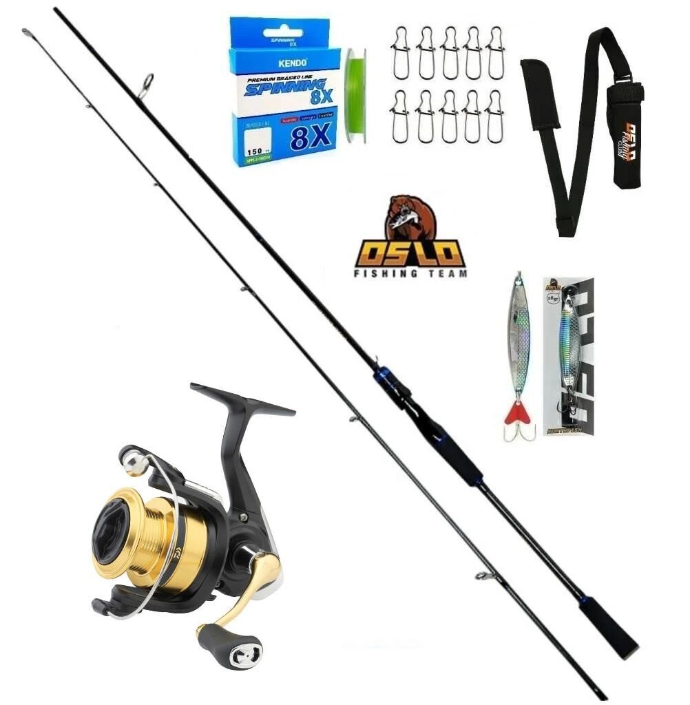 Daiwa RS 4000 Oslo Legend 270cm 7-40gr 8 Örgü Spin Olta Seti