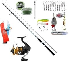 BalkanlarAv Shimano FX4000 Sweepfire 240cm 20-40gr Turna Olta Takımı Seti