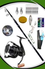 Oslo Carp-x 390cm 3,5LBS Dam Darkside 4 8000S FD Sazan Olta Takımı Seti