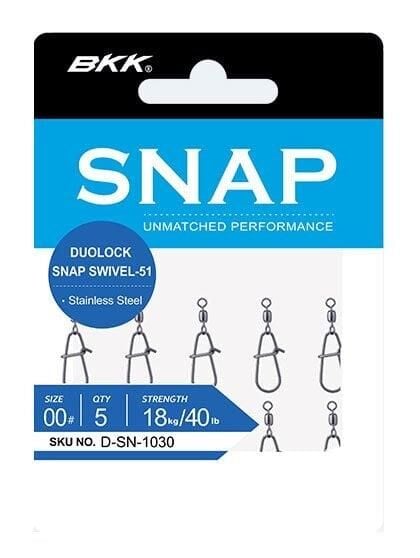 BKK Duolock Snap Swivel-51 Serisi Klipsli Fırdöndü