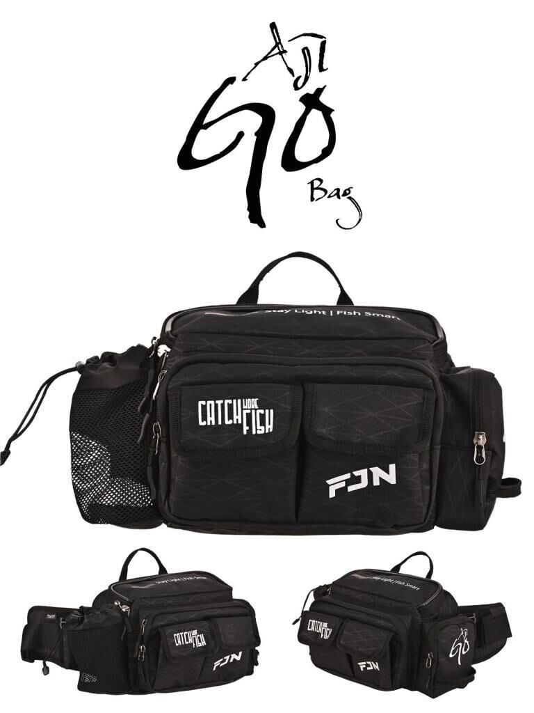 Fujin AjiGo Bel Çantası Black - Balıkçı Çantası