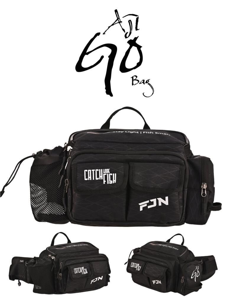 Fujin AjiGo Bel Çantası Black - Balıkçı Çantası