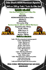 Oslo Shark 6000 Remixon Apache 360cm 250gr Tatlı/Tuzlu Su Olta Seti