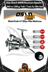 Oslo Shark 6000 Remixon Apache 360cm 250gr Tatlı/Tuzlu Su Olta Seti