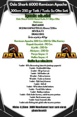 Oslo Shark 6000 Remixon Apache 300cm 250gr Tatlı/Tuzlu Su Olta Seti