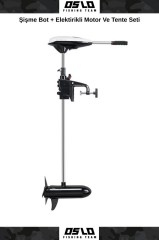 Oslo Fishing Team Kamuflaj (0.90mm) Şişme Bot Motor ve Tente Seti