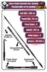 Okuma RV-65 Oslo Team 360cm 100-200gr Göl ve Deniz Olta Seti