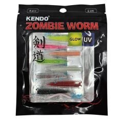Kendo Zombie Worm Lrf Silikonu 4cm 8 Adet Mix Color