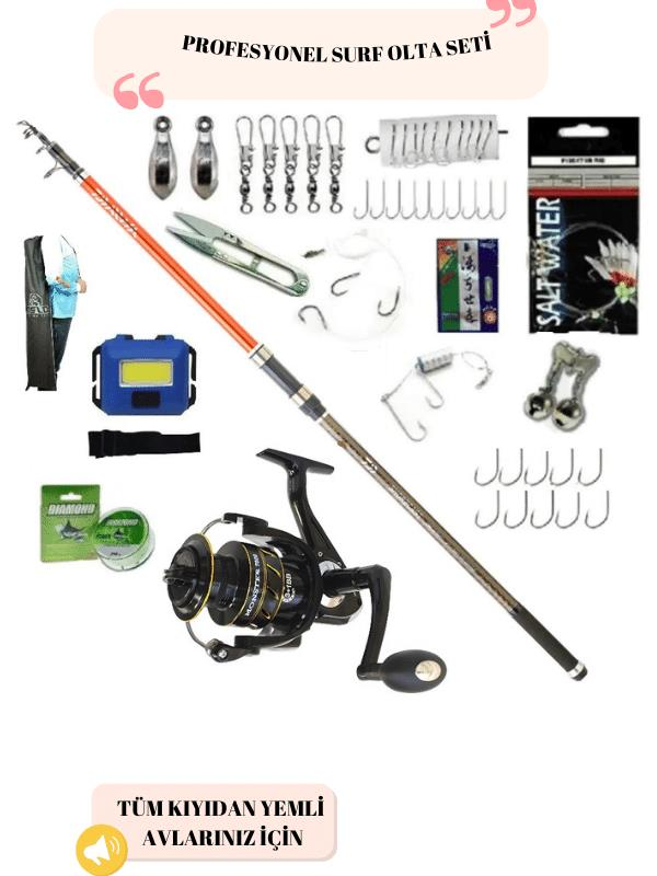 Remixon Monster 7000 Daiwa Shore Cast 420cm 200gr Profesyonel Surf Olta Seti