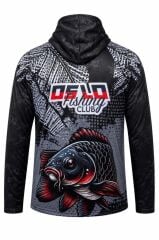 Oslo Performans Balıkçı T-Shirt Kapüşonlu Black Carp