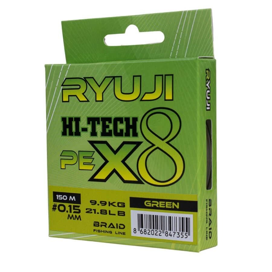 Ryuji Hi-Tech X8 150M Green İp Misina 0.06MM