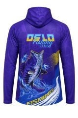 Oslo Performans Balıkçı T-Shirt Kapüşonlu Purple Bass