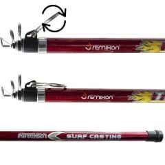 Remixon Strong 4.20m, 100-250gr Tele Surf Olta Kamışı = Kırmızı