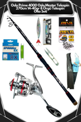 Oslo Prime 4000 Oslo Master Telespin 270cm 14-42gr 8 Örgü Telespin Olta Seti
