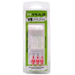 Ryuji V8 Silikon 8 cm 5.5 gr Silikon Yem Pink Uv