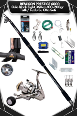 Oslo Black Fight 360cm 100-200gr Remixon Prestige 6000 Tatlı/Tuzlu Olta Seti