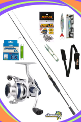 Okuma Aria C4000a Remixon Focus GOLD 270cm 5-35gr 8X Spin Olta Seti