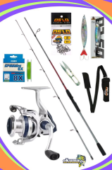 Oslo Big Bass 240cm 15-40gr Okuma Aria C3000a 8X Spin Olta Seti