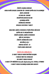 Oslo Big Bass 210cm 10-30gr Okuma Aria C4000a 8X Spin Olta Seti