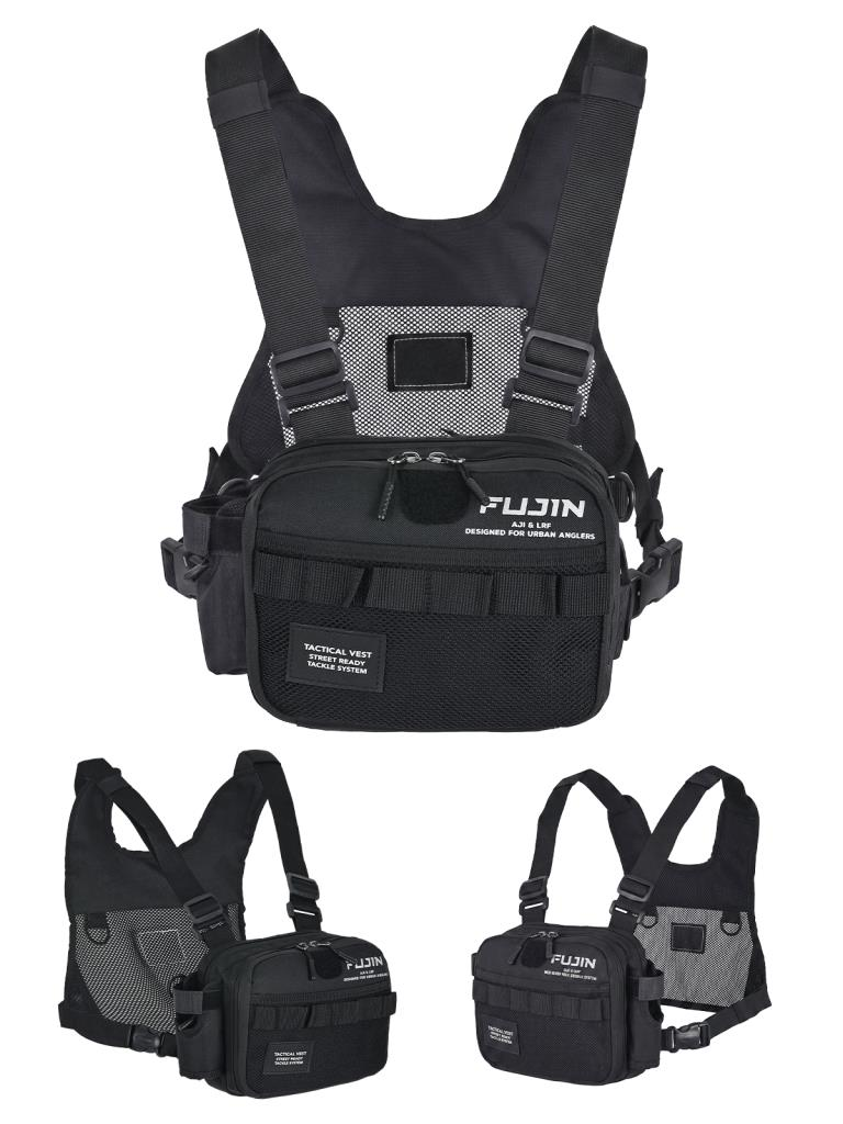 Fujin Tactical Vest Black Balıkçı Çantası