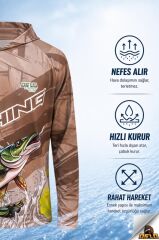 Oslo Performans Balıkçı T-Shirt Kapüşonlu Pike