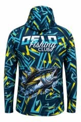 Oslo Performans Balıkçı T-Shirt Kapüşonlu Bluefin