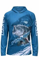 Oslo Performans Balıkçı T-Shirt Kapüşonlu Green Bass