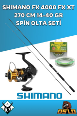 Shimano FX 4000 FX XT 270 Cm 14-40 Gr Spin Olta Seti