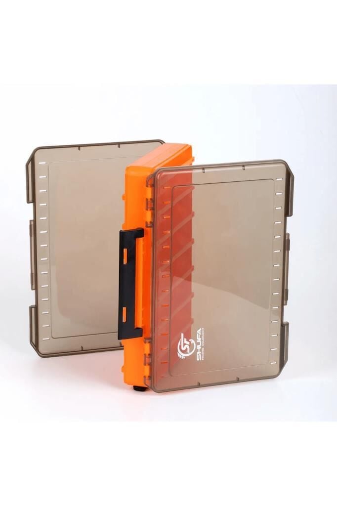 SHUFA Lure Box Çift Taraflı Kutu 110mm - Turuncu