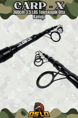 Oslo Carp-X 360cm 3.5 LBS Teleskopik Olta Kamışı