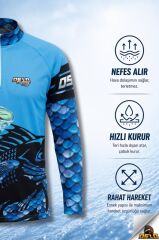 Oslo Performans Balıkçı T-Shirt  Fish Scale