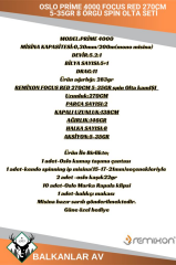 Oslo Prime 4000 Focus RED 270cm 5-35gr 8 Örgü Spin Olta Seti