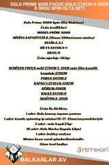 Oslo Prime 4000 Focus GOLD 270cm 5-35gr 8 Örgü Spin Olta Seti