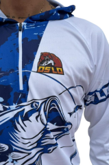 Oslo Performans Balıkçı T-Shirt Kapüşonlu Blue Bear