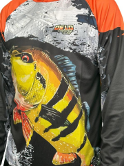 Oslo Performans Balıkçı T-Shirt Kapüşonlu Orange Fish