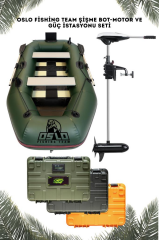 Oslo Fishing Team Haki Şişme Bot - Motor Ve Güç Kaynağı Seti