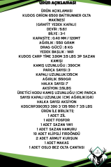 Kudos Orion 6500 Kudos Carp Time 3.90m 3.5 LBS Sazan Olta Seti