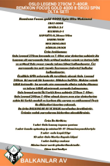 Oslo Legend 270cm 7-40gr Remixon Focus Gold 4000 8 Örgü Spin Olta Seti