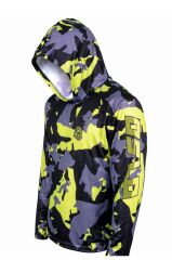 Oslo Performans Balıkçı T-Shirt Kapüşonlu Yellow Camo