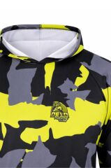 Oslo Performans Balıkçı T-Shirt Kapüşonlu Yellow Camo