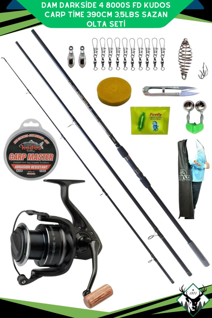 Dam Darkside 4 8000S FD Kudos Carp Time 390cm 3,5LBS Sazan Olta Seti