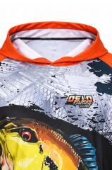 Oslo Performans Balıkçı T-Shirt Kapüşonlu Orange Fish