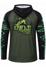 Oslo Performans Balıkçı T-Shirt Kapüşonlu Green Bear