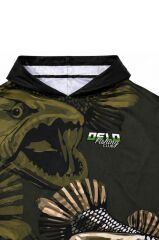 Oslo Performans Balıkçı T-Shirt Kapüşonlu Green Bear