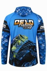 Oslo Performans Balıkçı T-Shirt Kapüşonlu Fish Scale