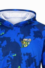 Oslo Performans Balıkçı T-Shirt Kapüşonlu Blue Camo