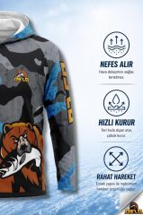 Oslo Performans Balıkçı T-Shirt Kapüşonlu Original Bear
